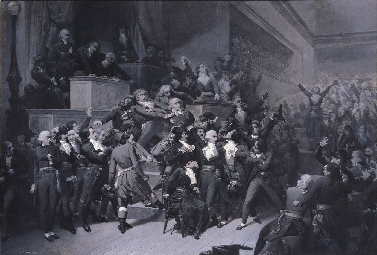 Devátý Thermidor, kolem roku 1840 od Raymond Quinsac Monvoisin