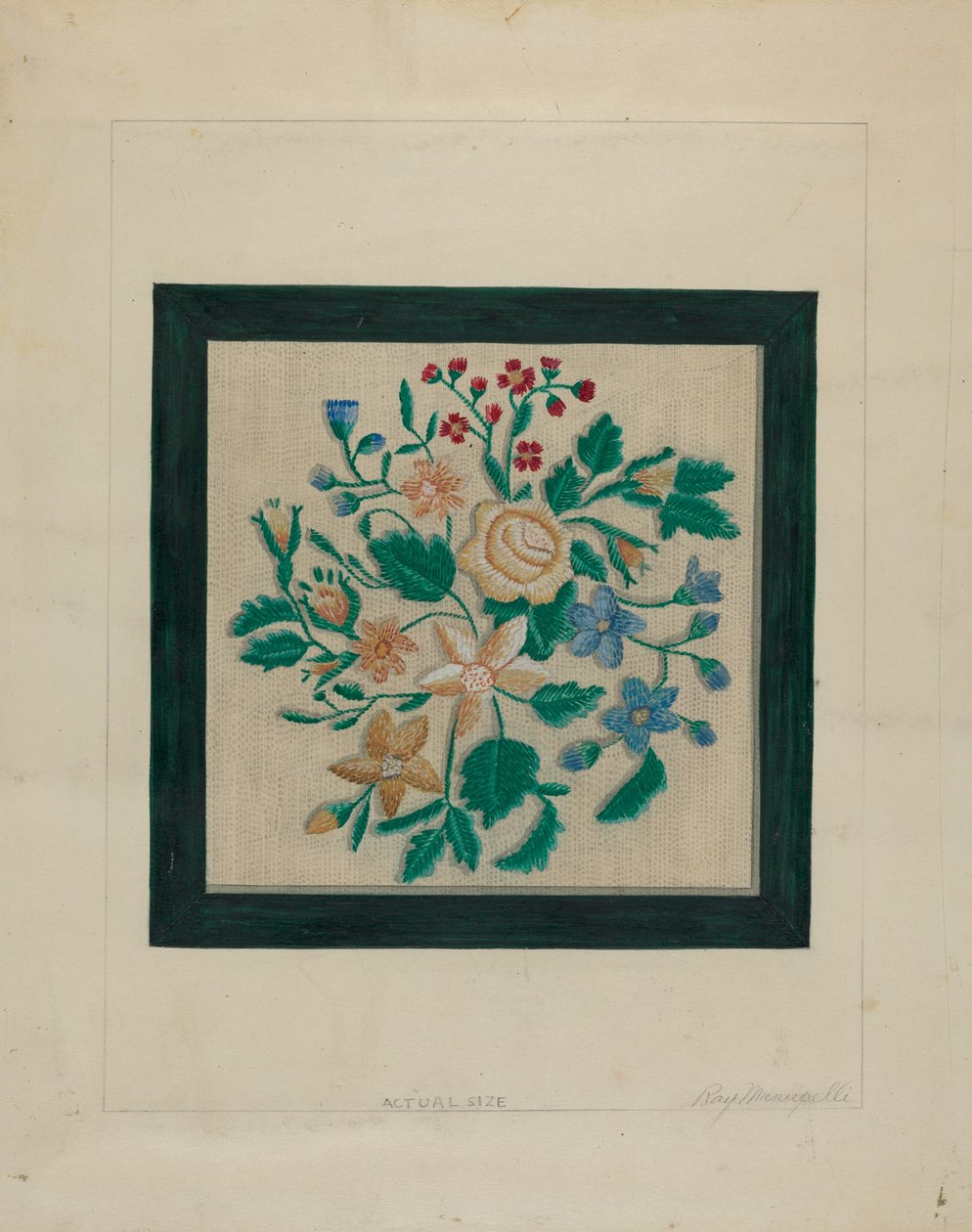 Vyšívací kus, c. 1936. od Raymond Manupelli