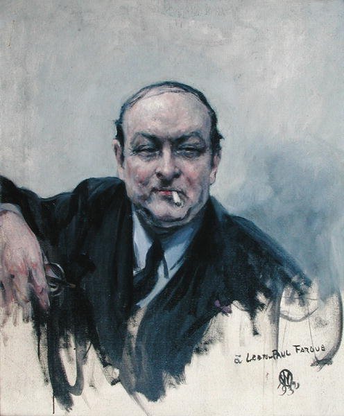 Leon-Paul Fargue (1876-1947) 1932 (olej na plátně) od Raymond Woog