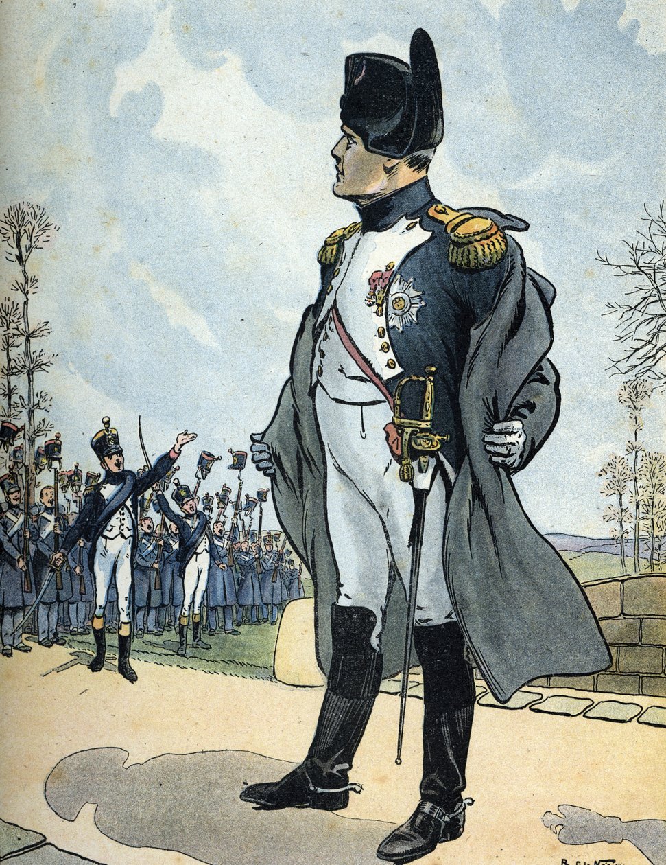 Portrét císaře Napoleona I. (1769-1821) při návratu z vyhnanství na Elbě od Raymond de la Neziere