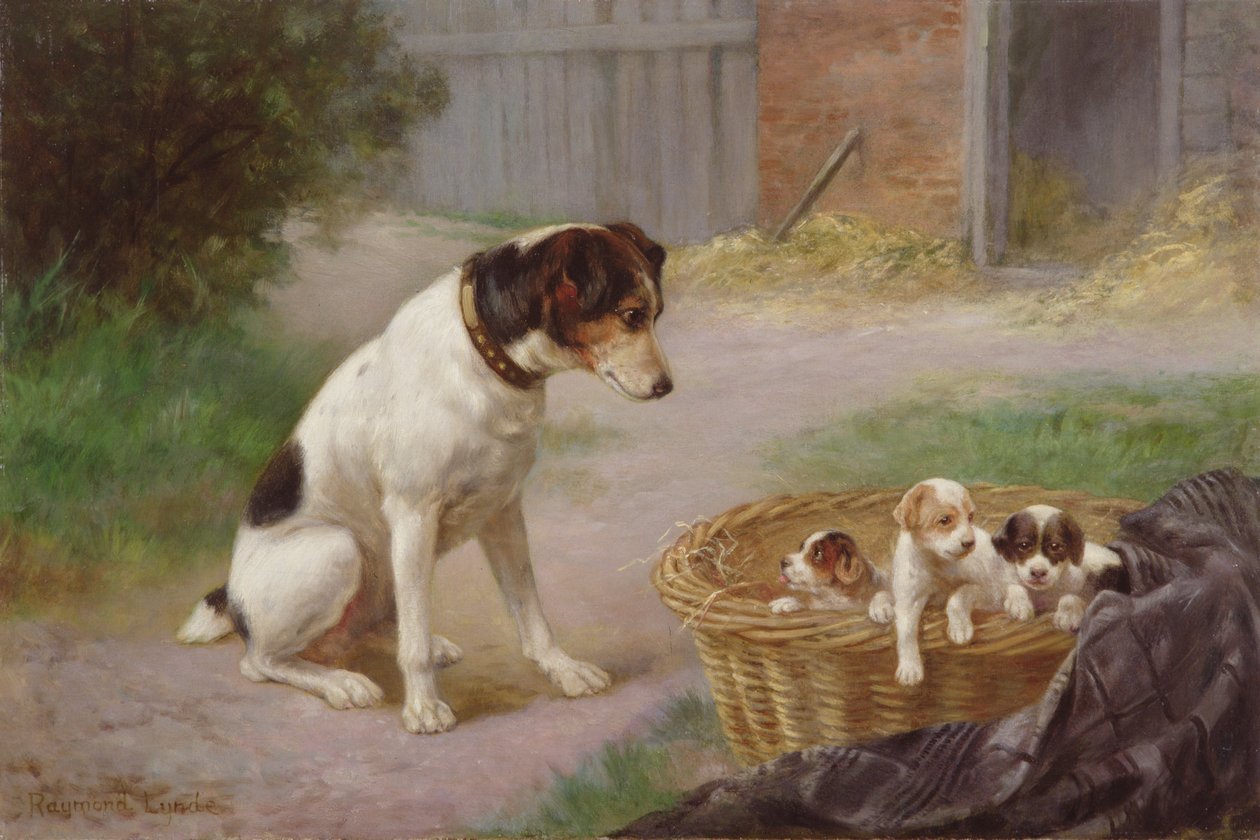 A Proud Mother, c.1910 (olej na plátně) od Raymonde Lynde