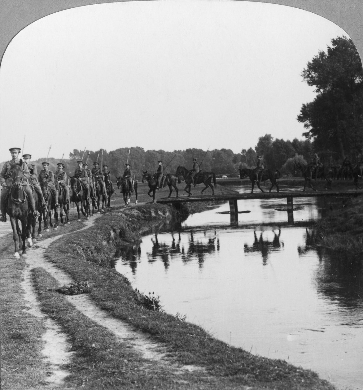 Pluk Allenbys kavalérie za linií, Ypres, Belgie, první světová válka, c1914-c1917. od Realistic Travels Publishers