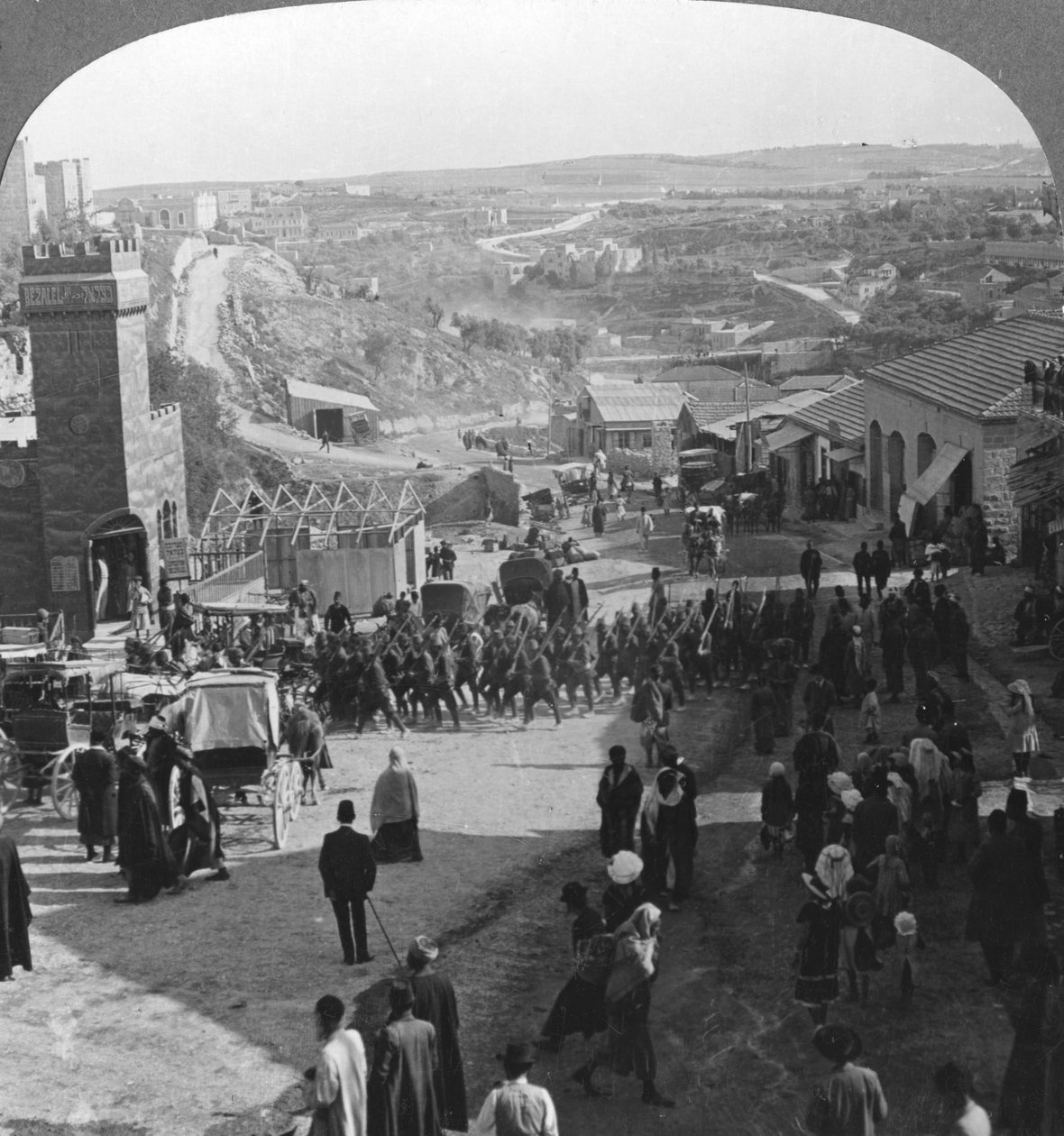 Dobytí Jeruzaléma, Palestina, první světová válka, c1917-c1918 od Realistic Travels Publishers