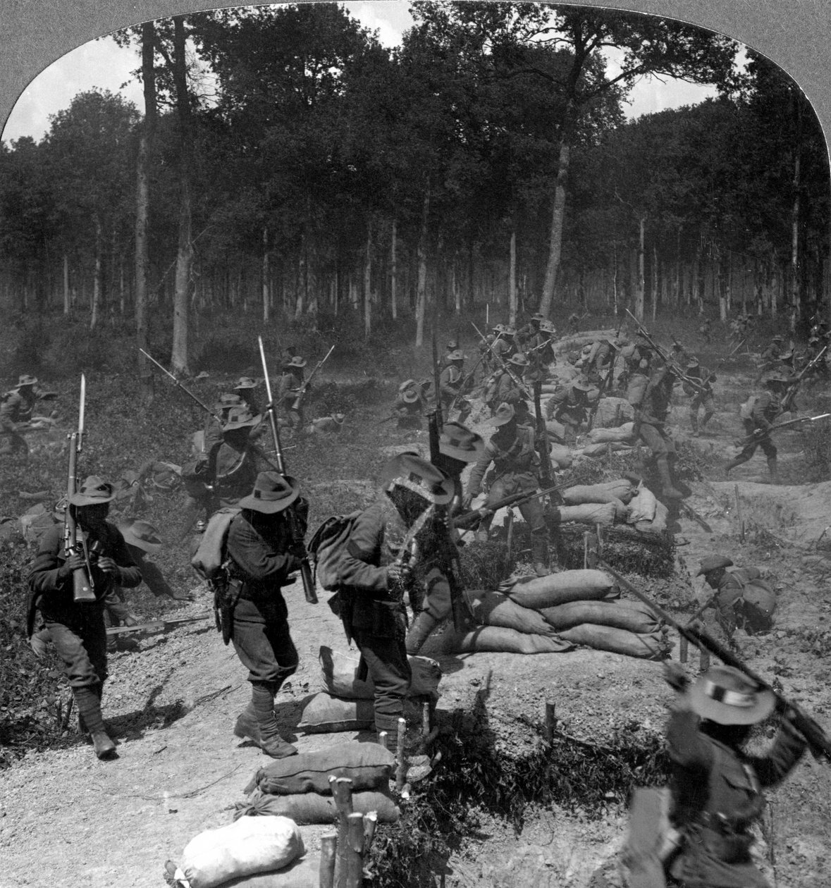 Scéna na bojišti první světové války, 1914-1918. od Realistic Travels Publishers