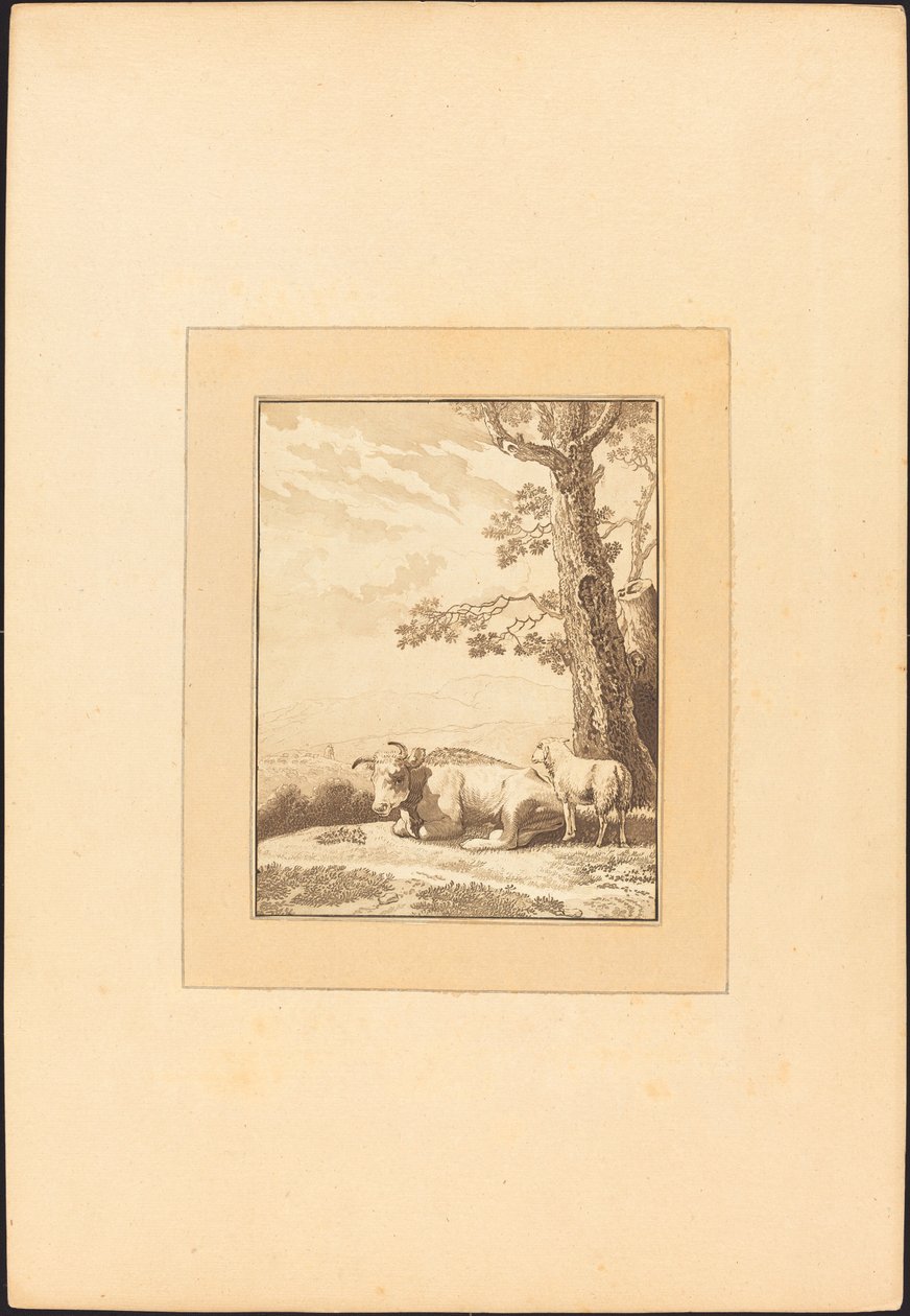 Kráva odpočívá od Regina Schönecker after Karel Dujardin