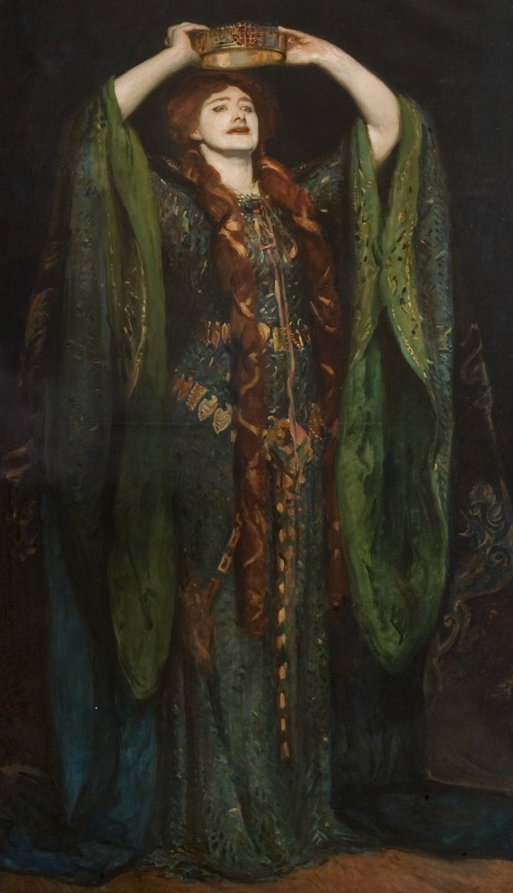 Dame Ellen Terry (1847-1928) jako Lady Macbeth, podle obrazu Johna Singera Sargenta (1856-1925) 1896 od Reginald Grenville Eves