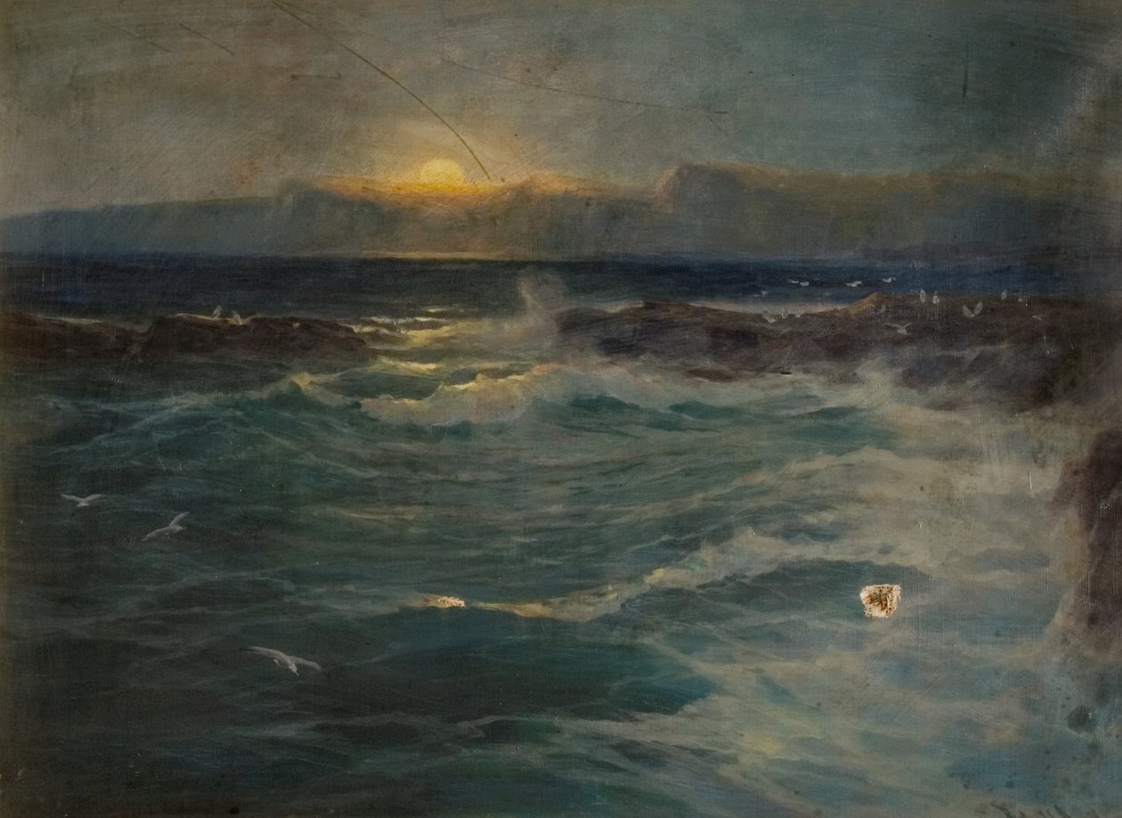 The Reef, Porth, Newquay, konec 19.-začátek 20. století od Arthur Reginald Smith