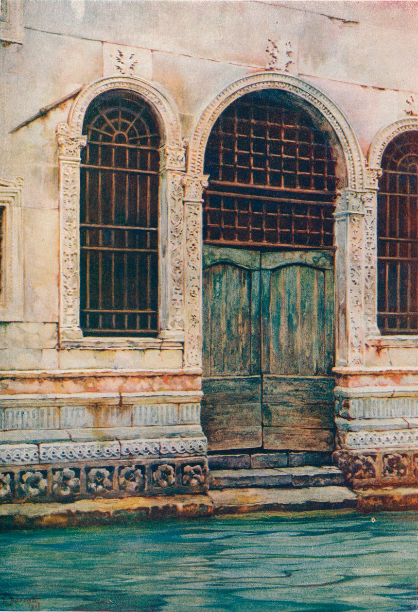 A Renaissance Doorway, Benátky, c1903 od Reginald Barratt