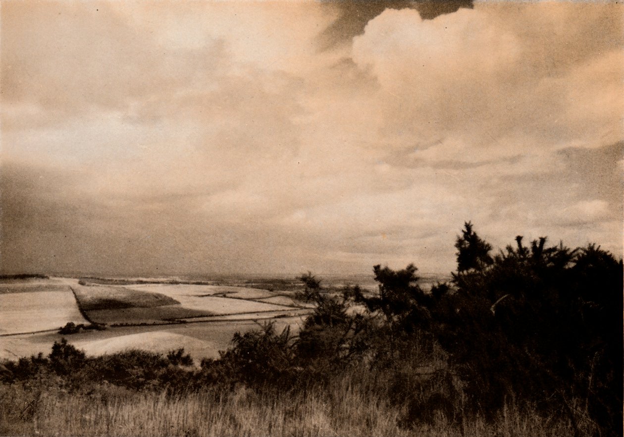 Z Downs above Streatey, Berks, c1927, 1927 od Reginald Belfield