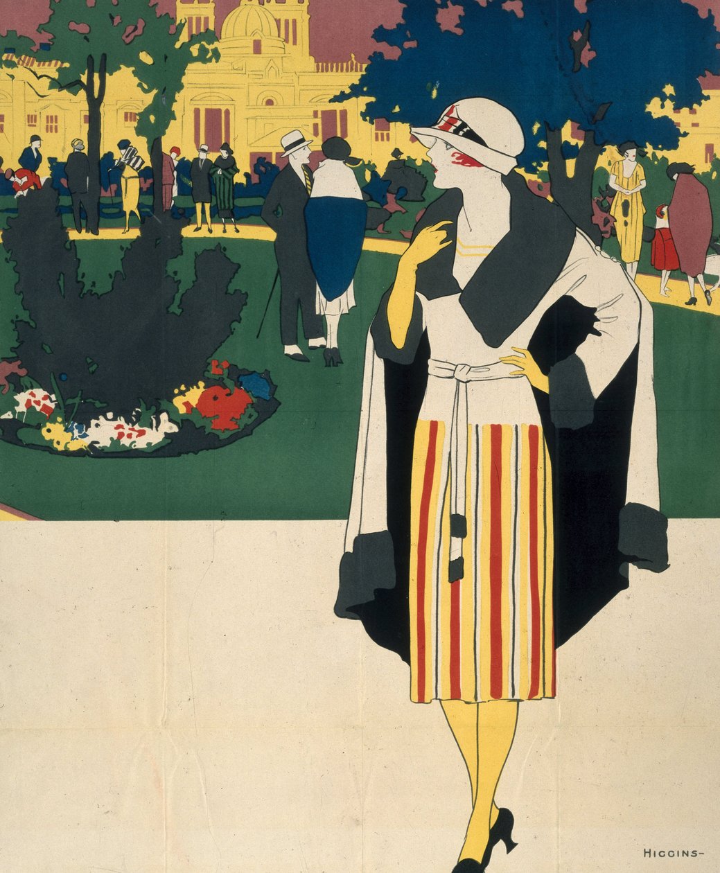 Oříznutá verze Harrogate, plakát LNER od Reginald Edward Higgins