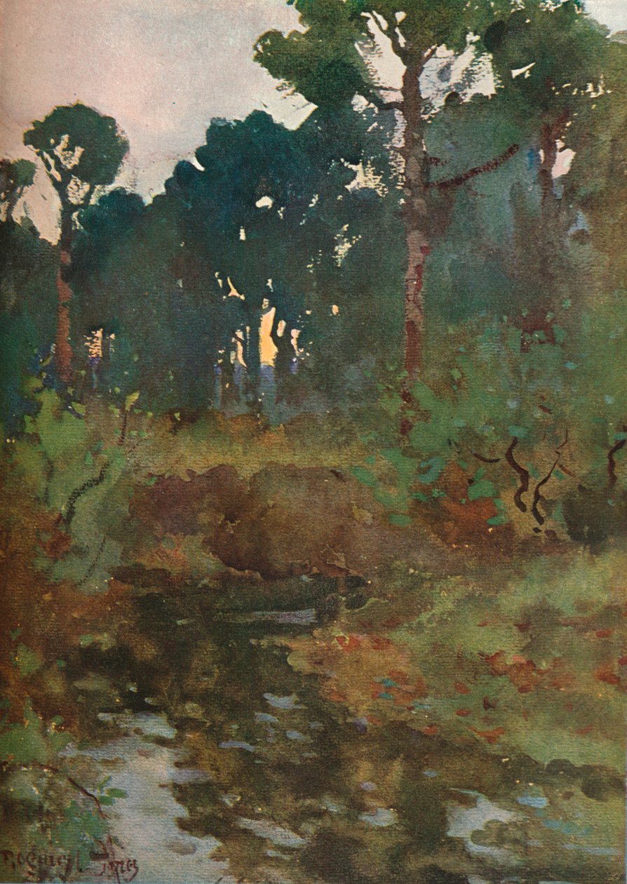 Dekorativní krajinná studie, c1903 1903-1904 od Reginald Jones