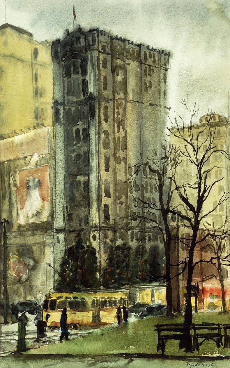 Deštivý den v New Yorku od Reginald Marsh