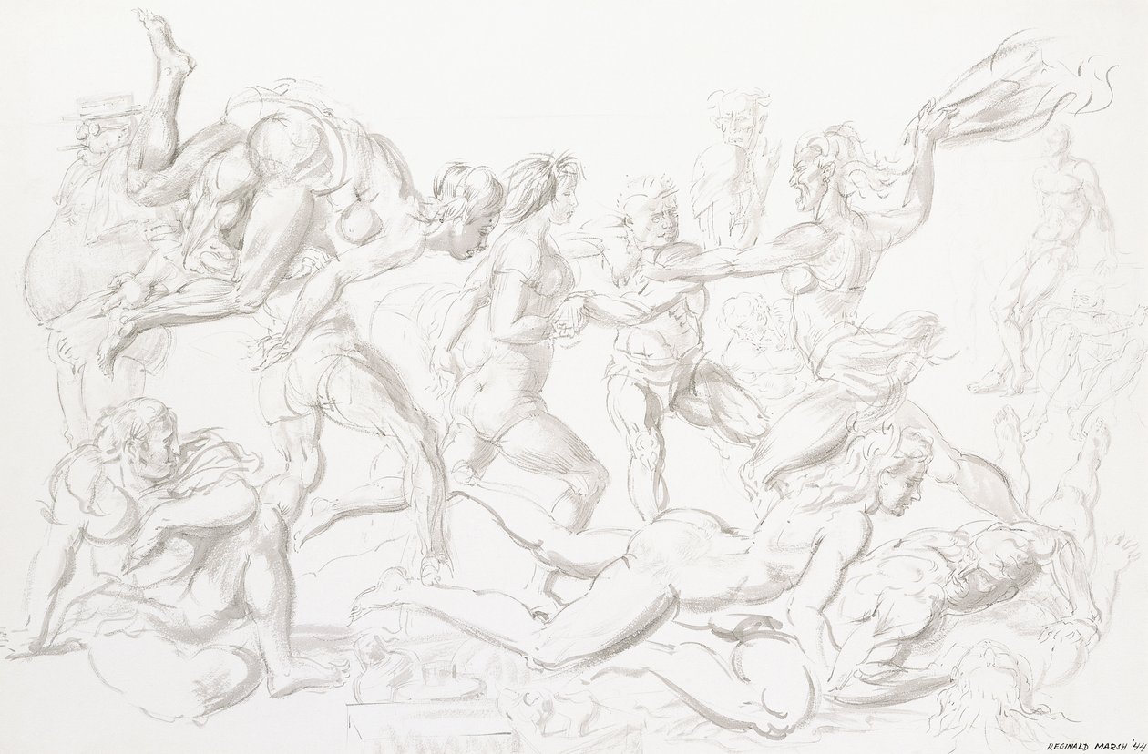 Akrobaté od Reginald Marsh