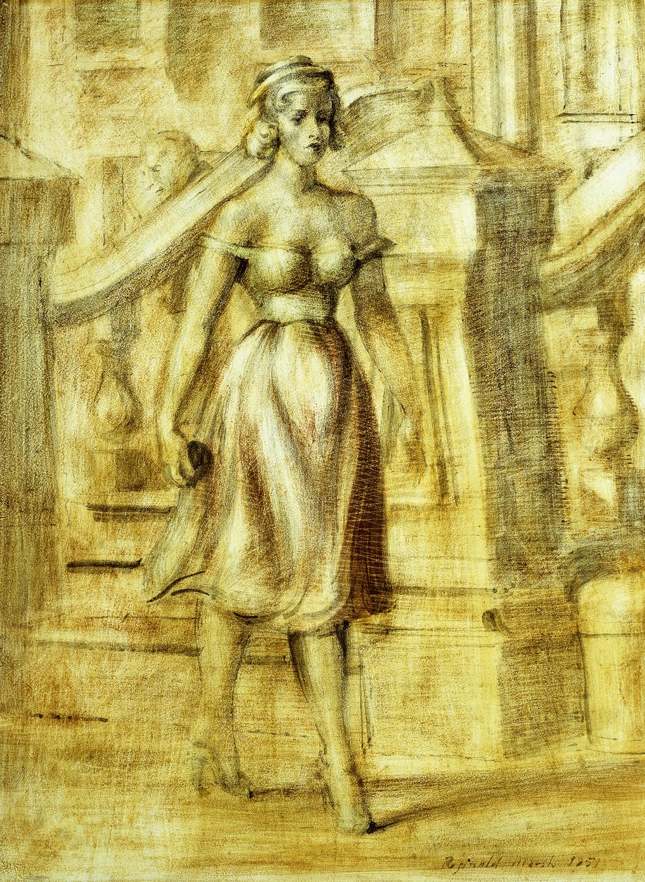 Lady Strolling: Dvojmalba od Reginald Marsh