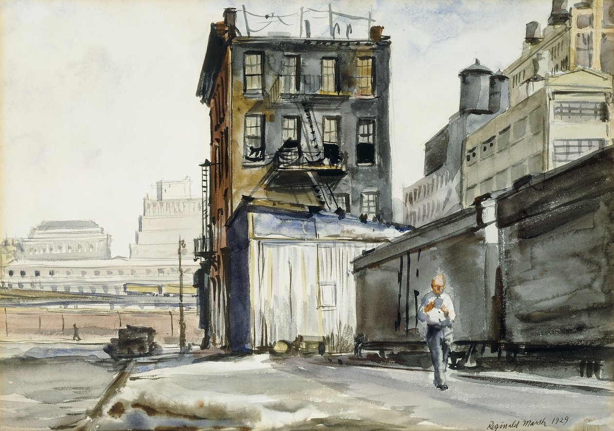 Trainyards, New York od Reginald Marsh