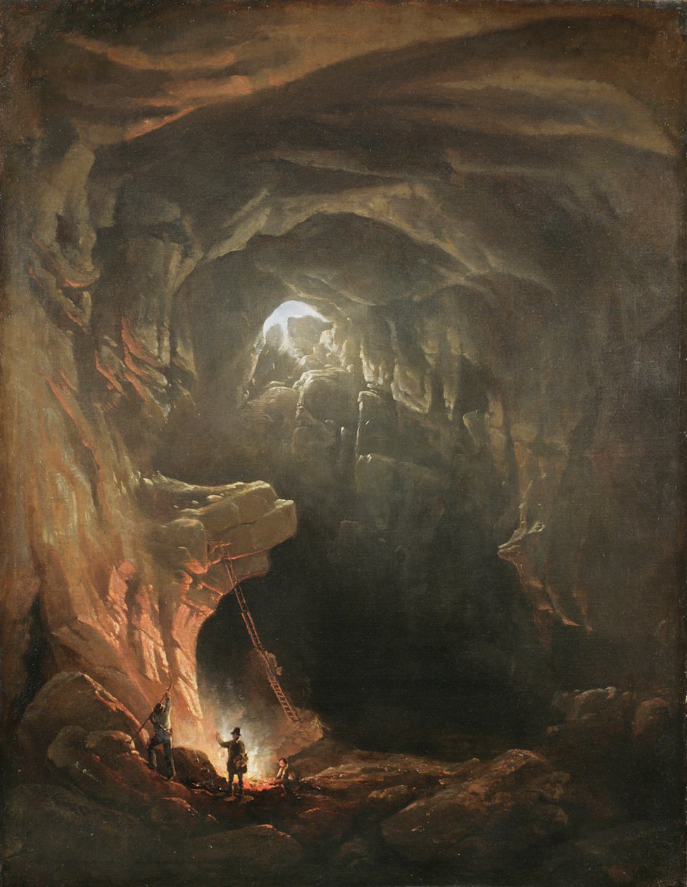 Mamutí jeskyně, Kentucky, 1843 od Regis Francis Gignoux