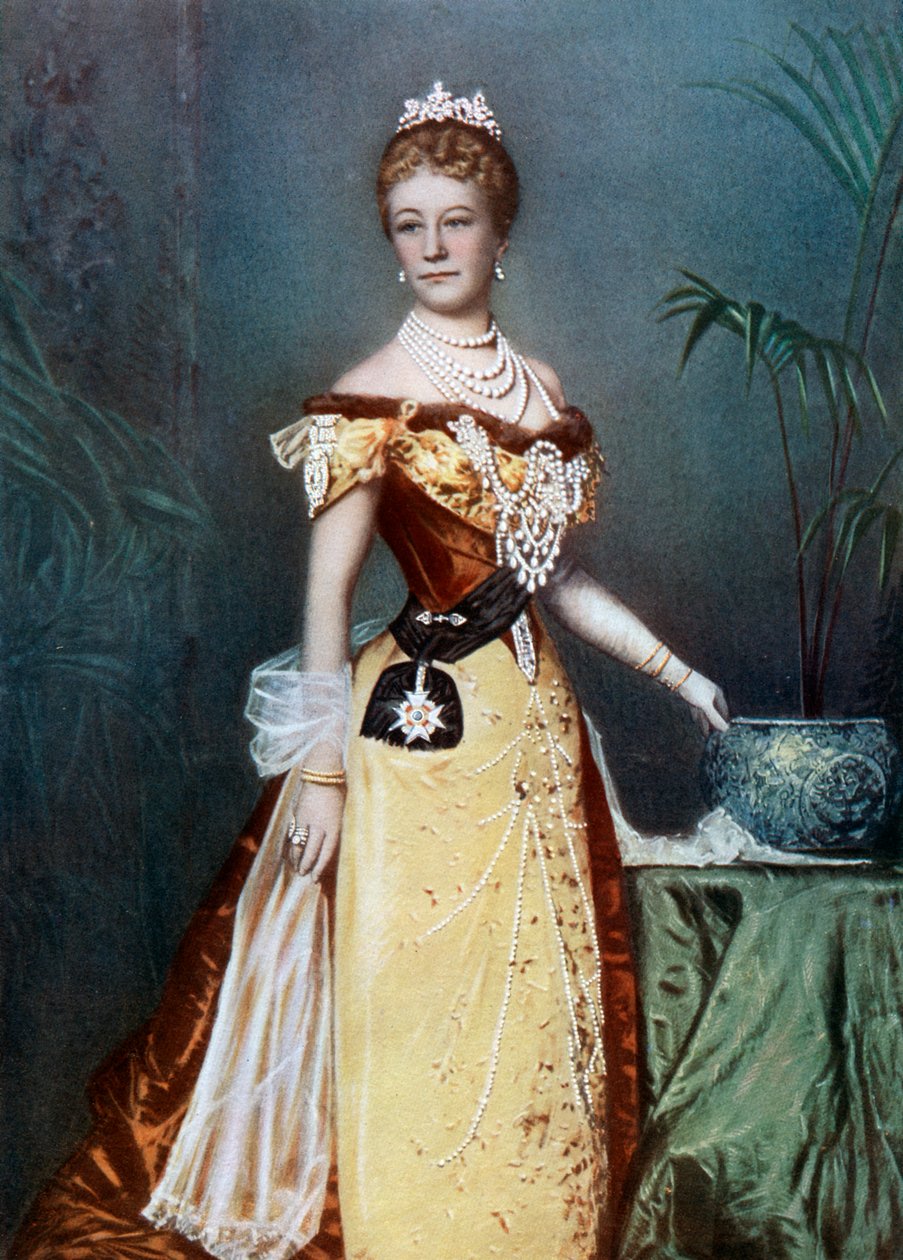 Auguste Viktoria, německá císařovna, konec 19. století. od Reichard and Lindner