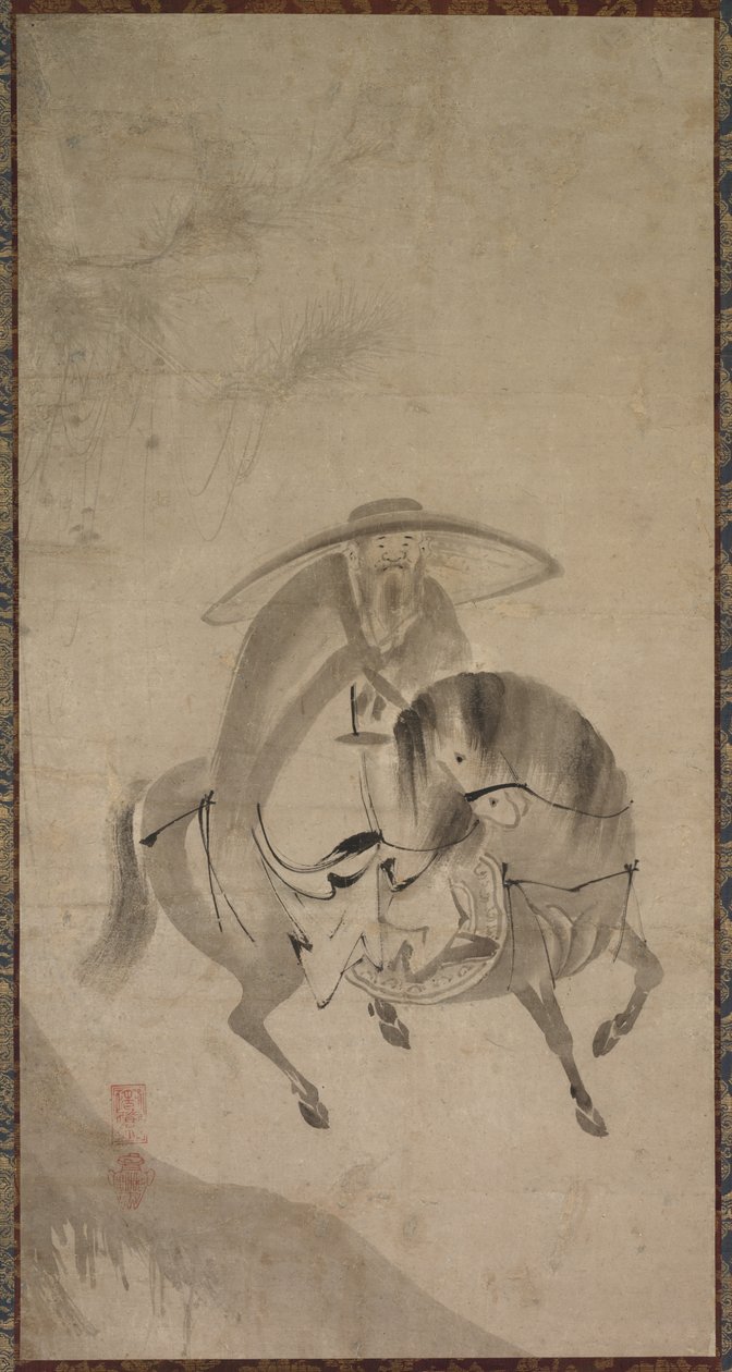 Su Dongpo Jízda na oslu, konec 16. až začátek 17. století. od Reietsu