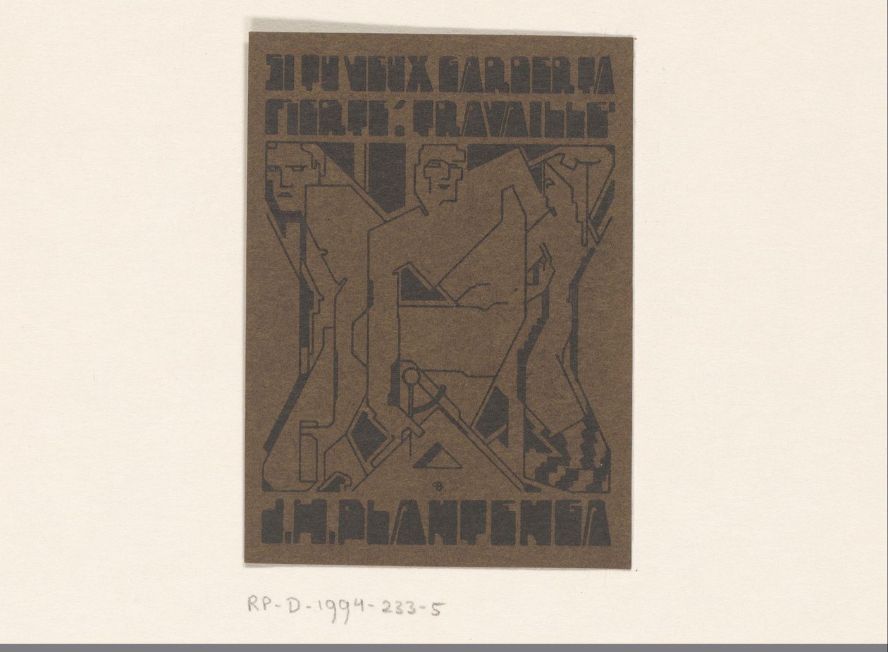 Ex libris van J.H. Plantenga od Reijer Stolk
