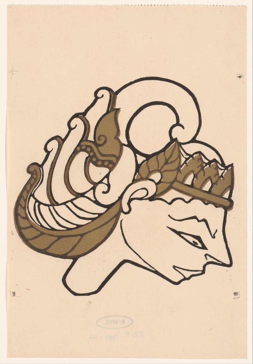 Hlava panenky wayang od Reijer Stolk