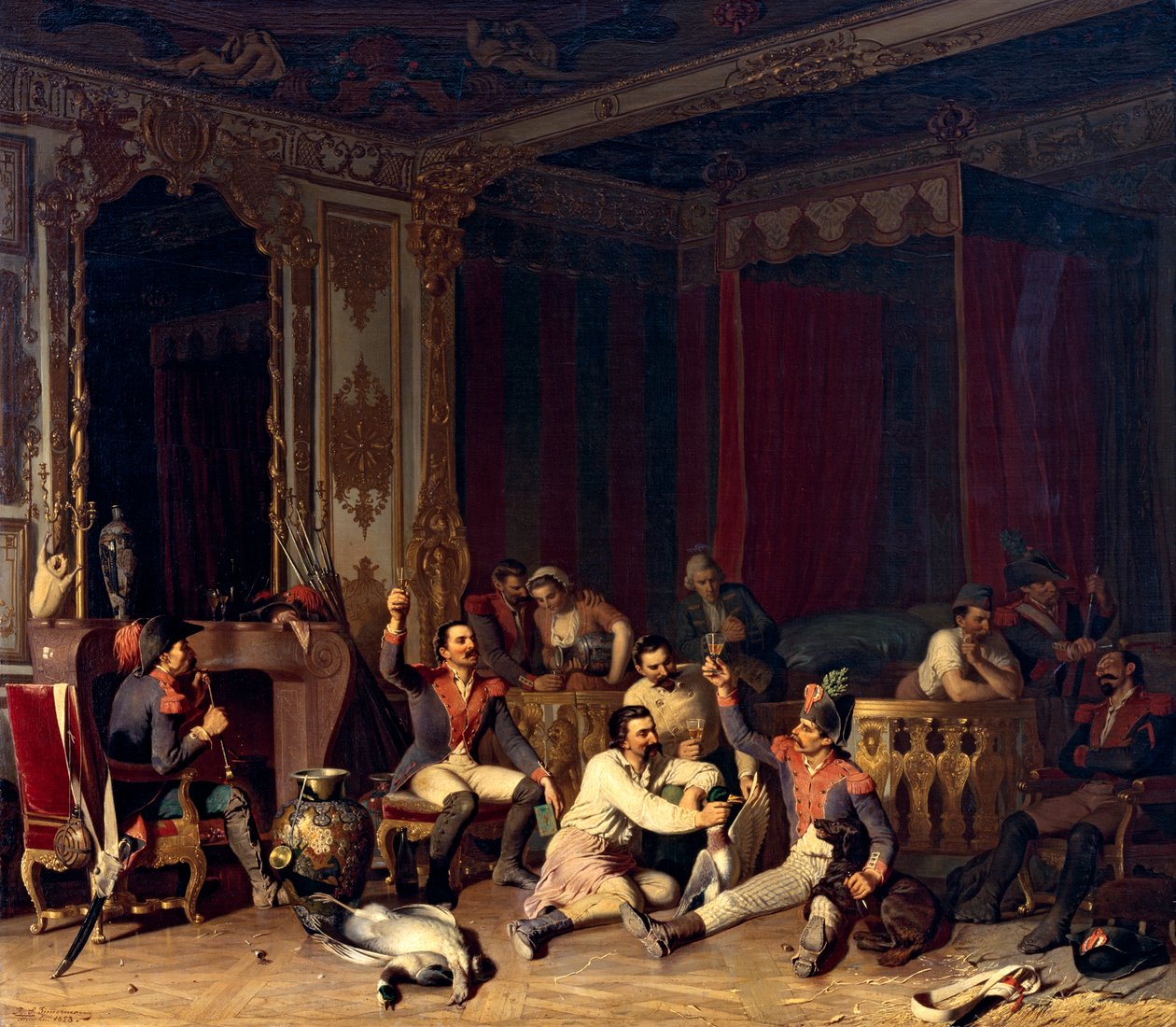 Čtvrť francouzských vojáků od Reinhard Sebastian Zimmermann