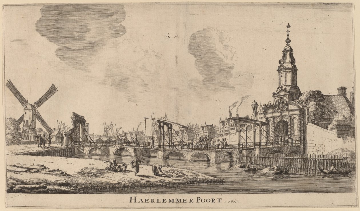 Haarlemská brána (Haerlemmerská brána) od Reinier Nooms, called Zeeman
