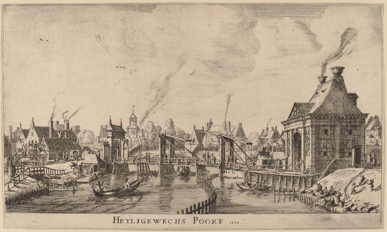 Brána Heiligeweg (Brána Heylige Weghs) od Reinier Nooms, called Zeeman