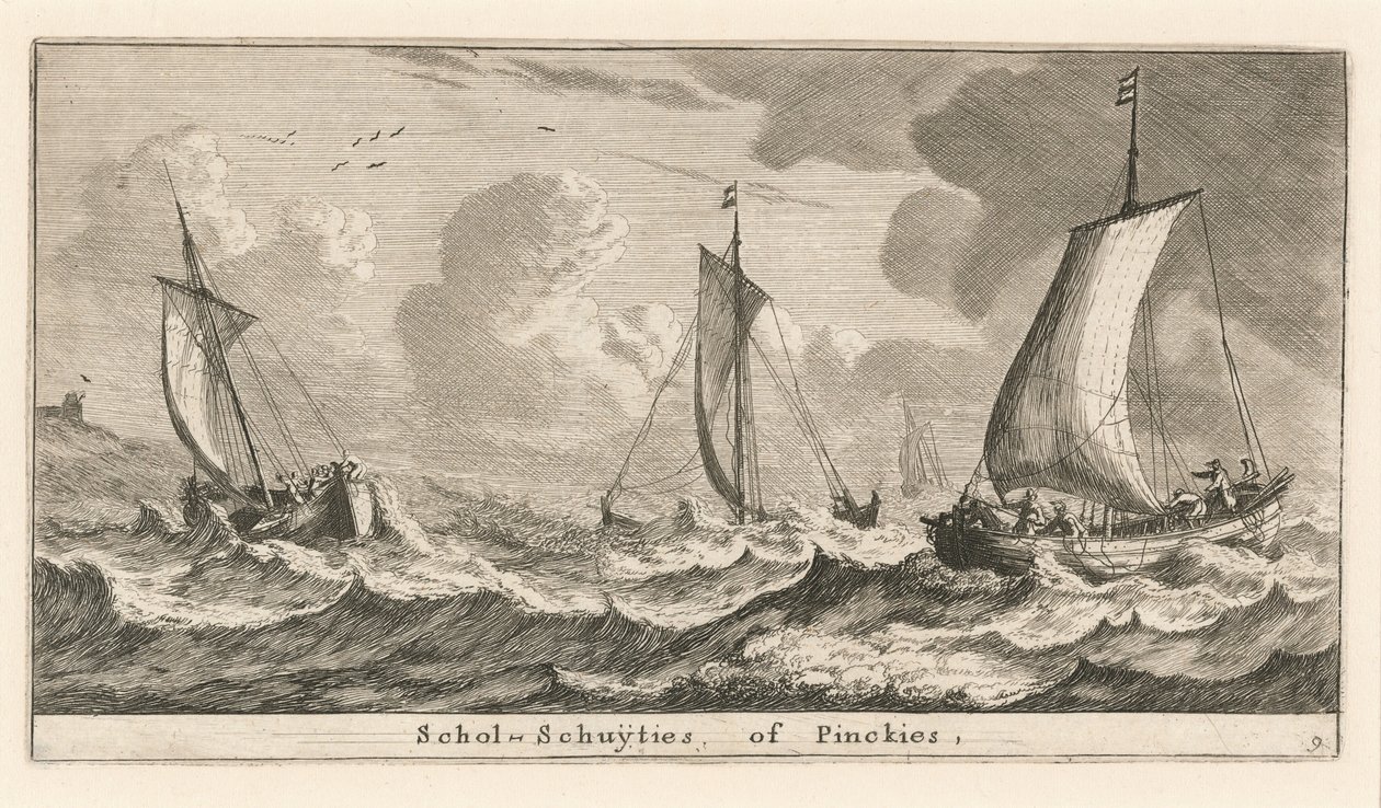 "Scholshuiten" nebo "Pinken" od Reinier Nooms, called Zeeman