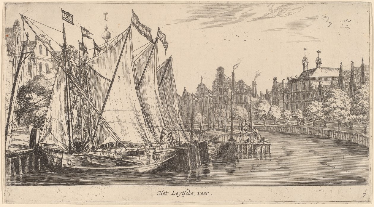 Trajekt do Leiden (Leytsche ferry) od Reinier Nooms, called Zeeman