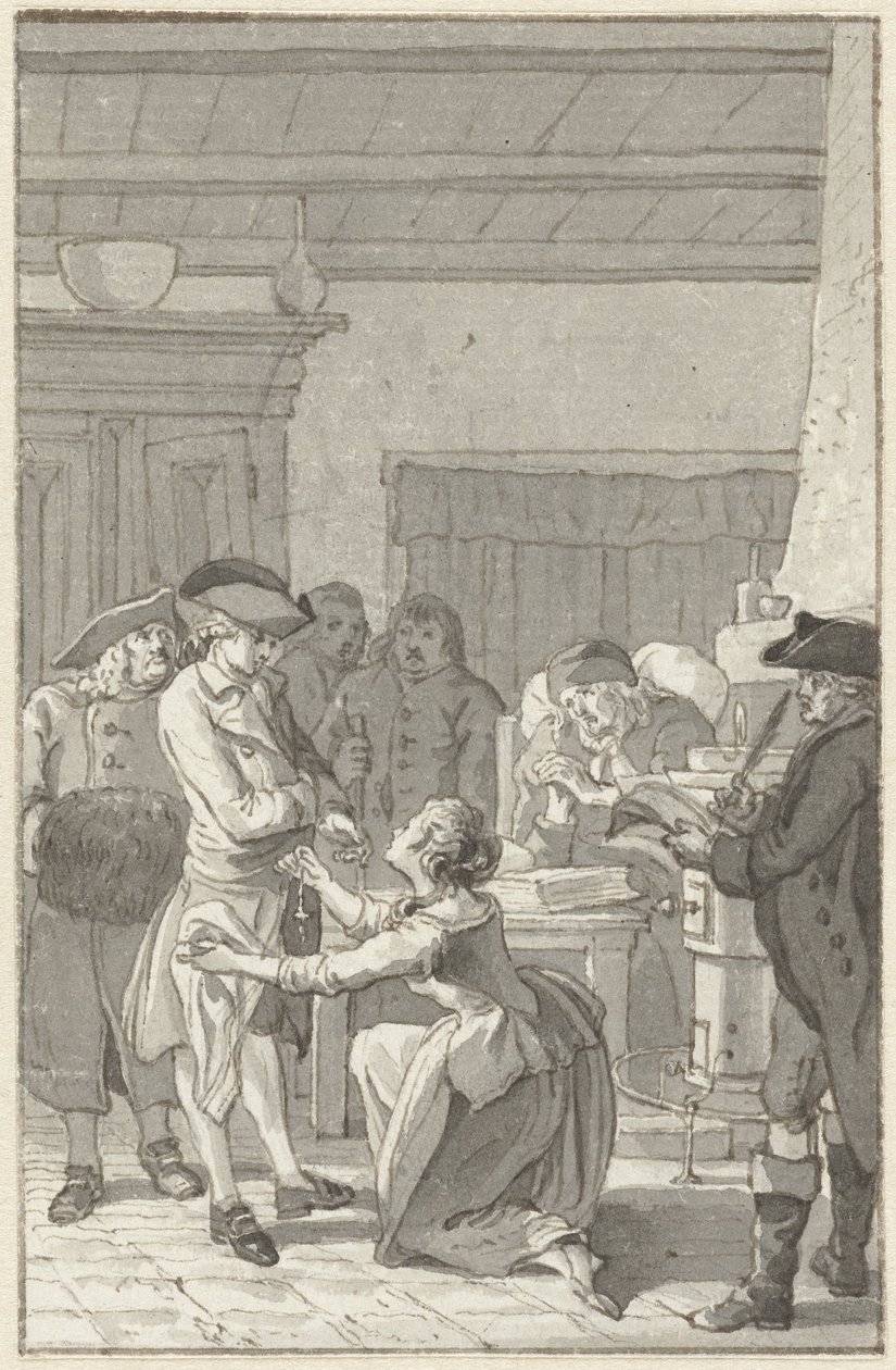 Ilustrace k románu Gustav Lindau od Reinier Vinkeles (I)