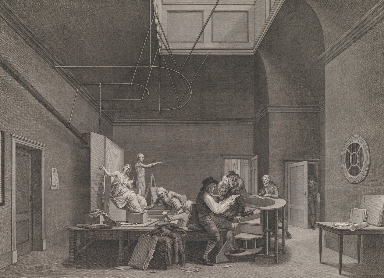 Akademie kreslení při Společnosti Felixe Meritise v Amsterdamu, ca. 1800. od Reinier Vinkeles