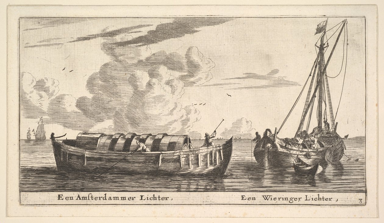 Amsterdamský zapalovač a Wieringer, 17. století. od Reinier Zeeman