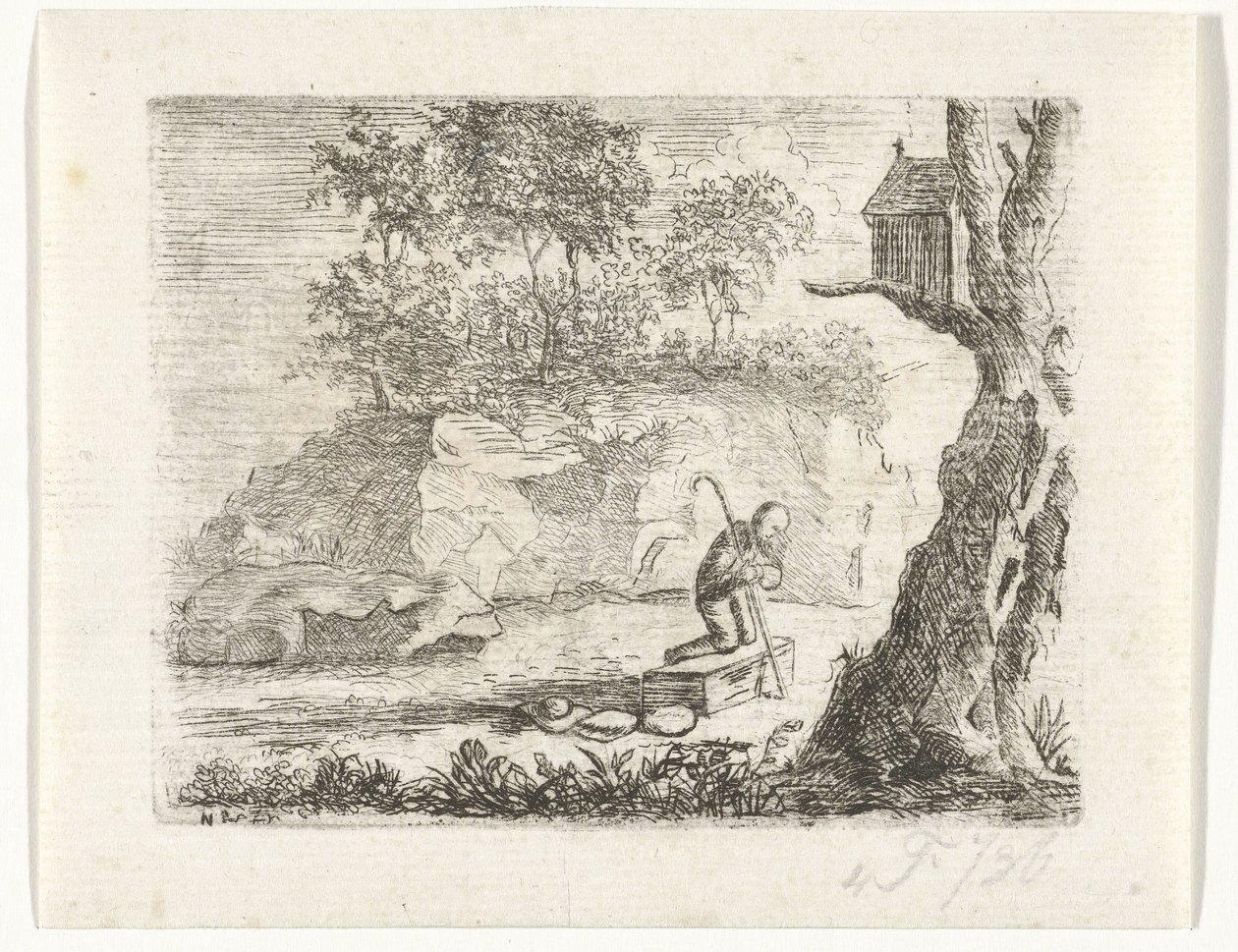 Modlící se poutník od Reinierus Albertus Ludovicus baron van Isendoorn à Blois