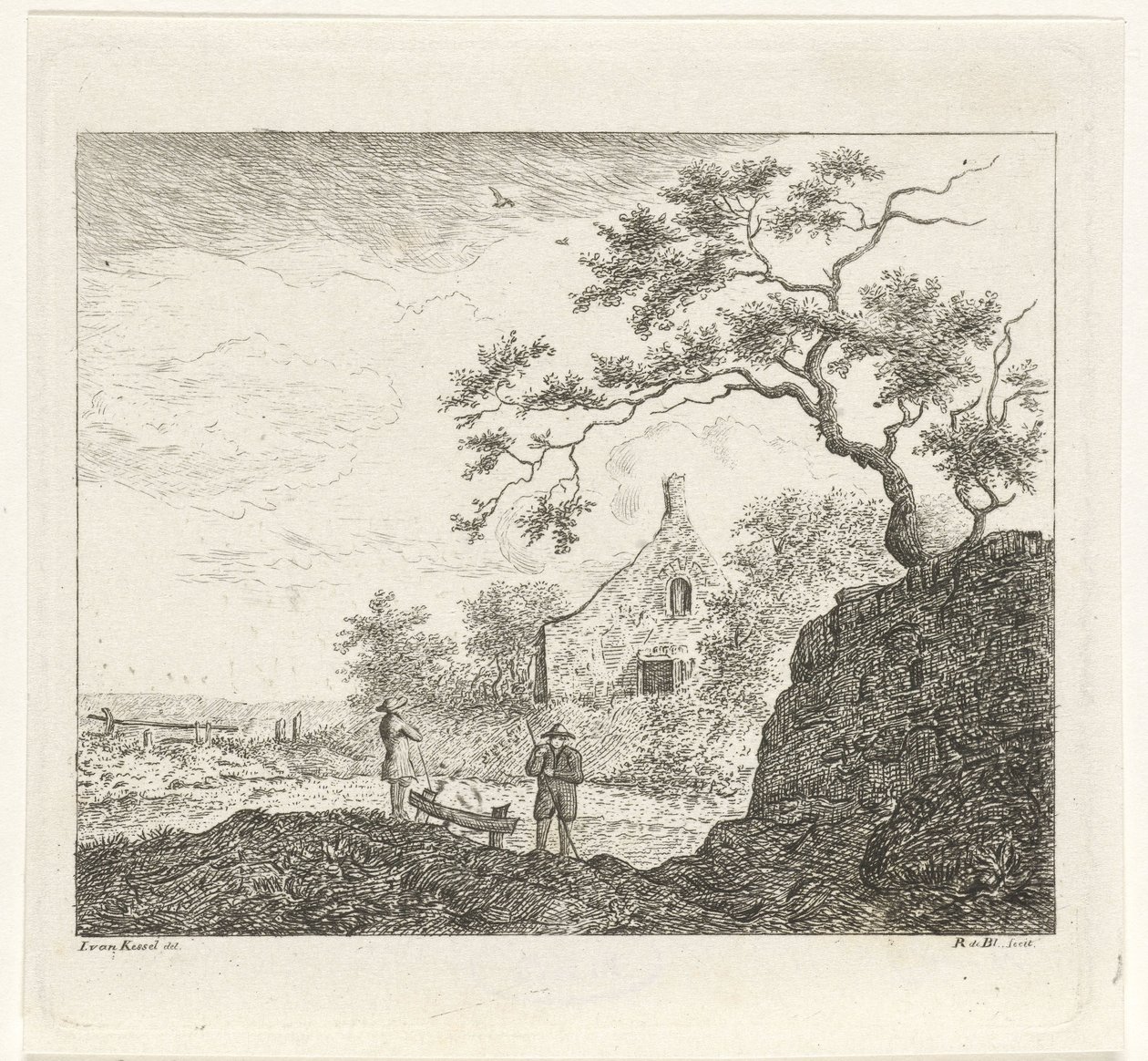 Krajina s postavami od Reinierus Albertus Ludovicus baron van Isendoorn à Blois