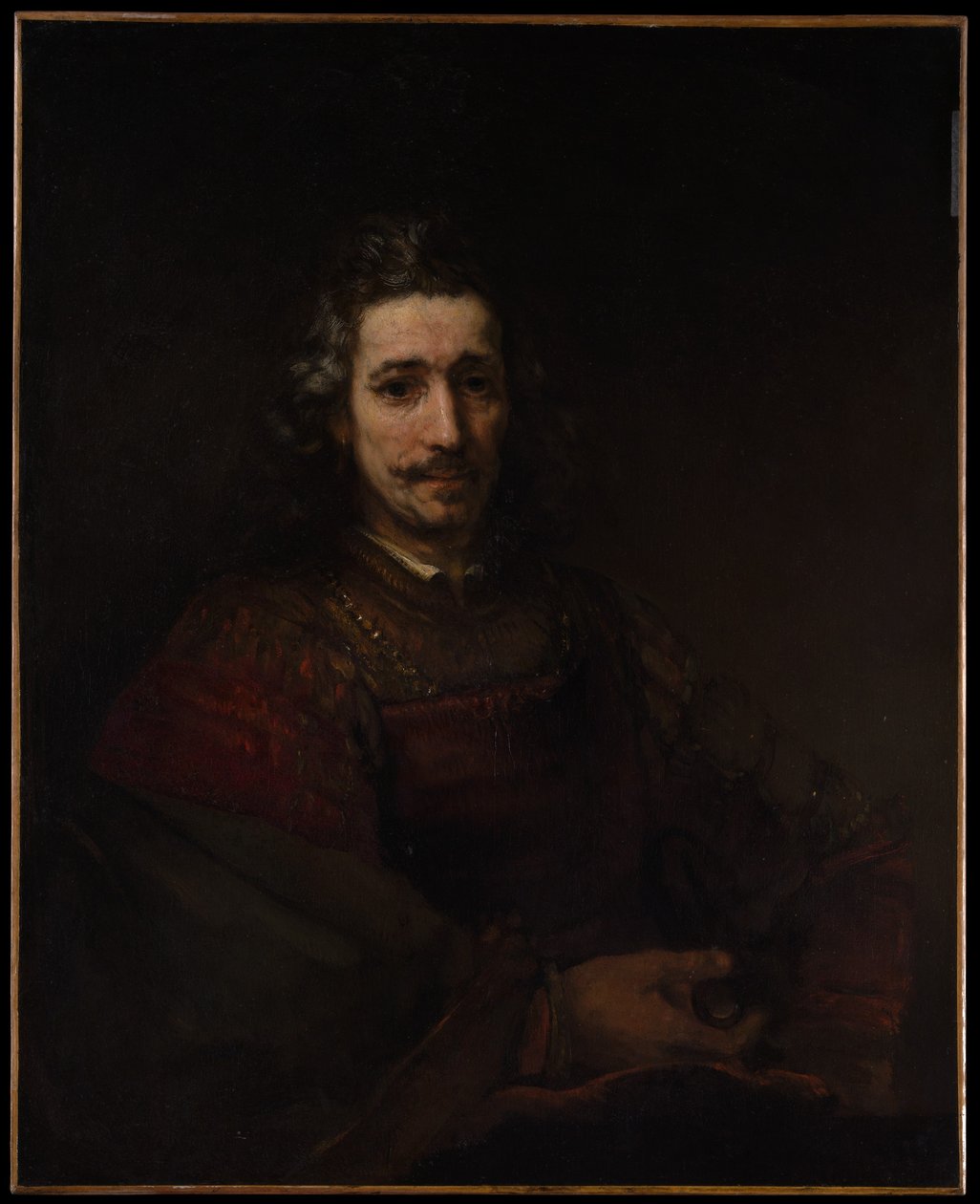 Muž s lupou od Rembrandt van Rijn