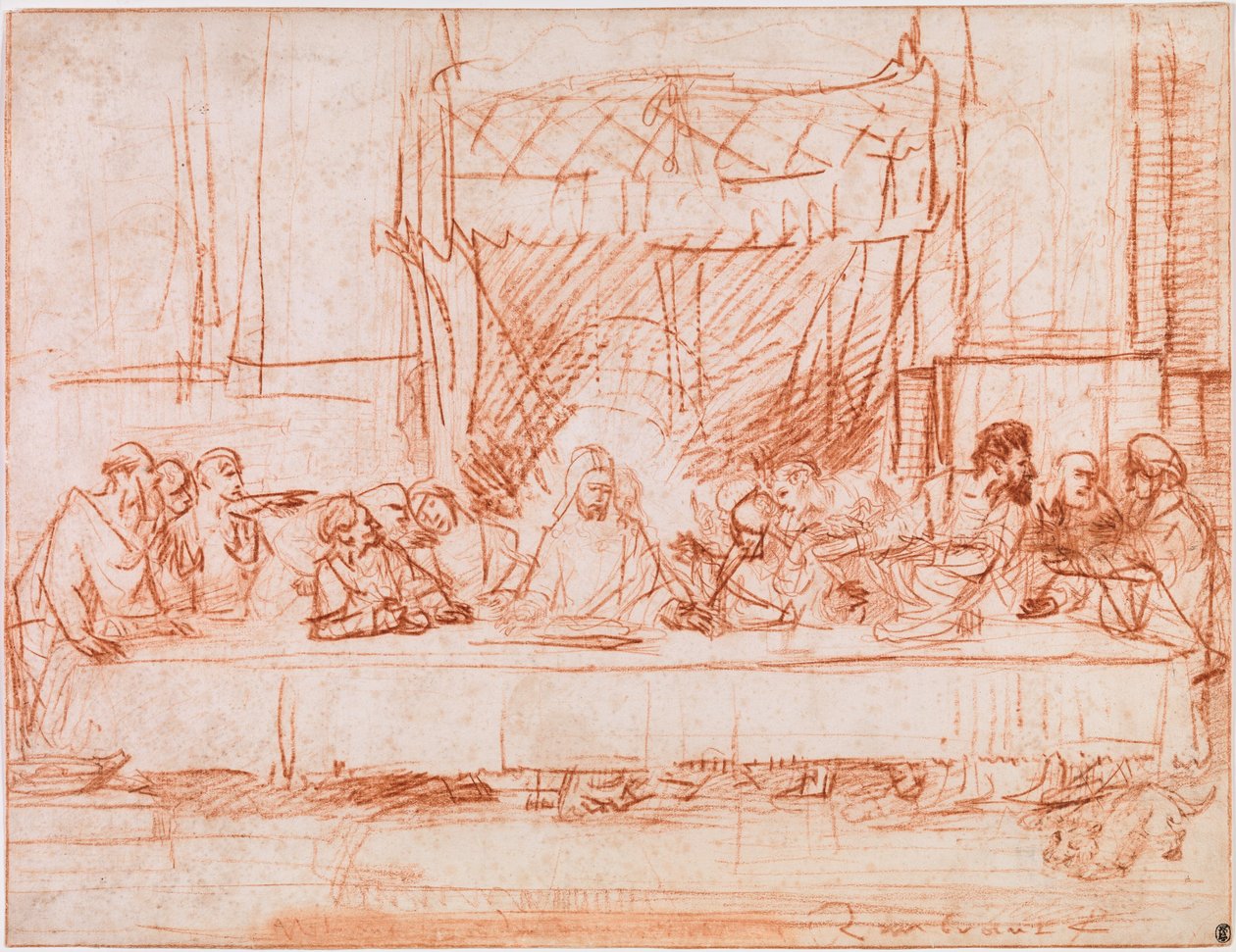 Poslední večeře od Rembrandt van Rijn