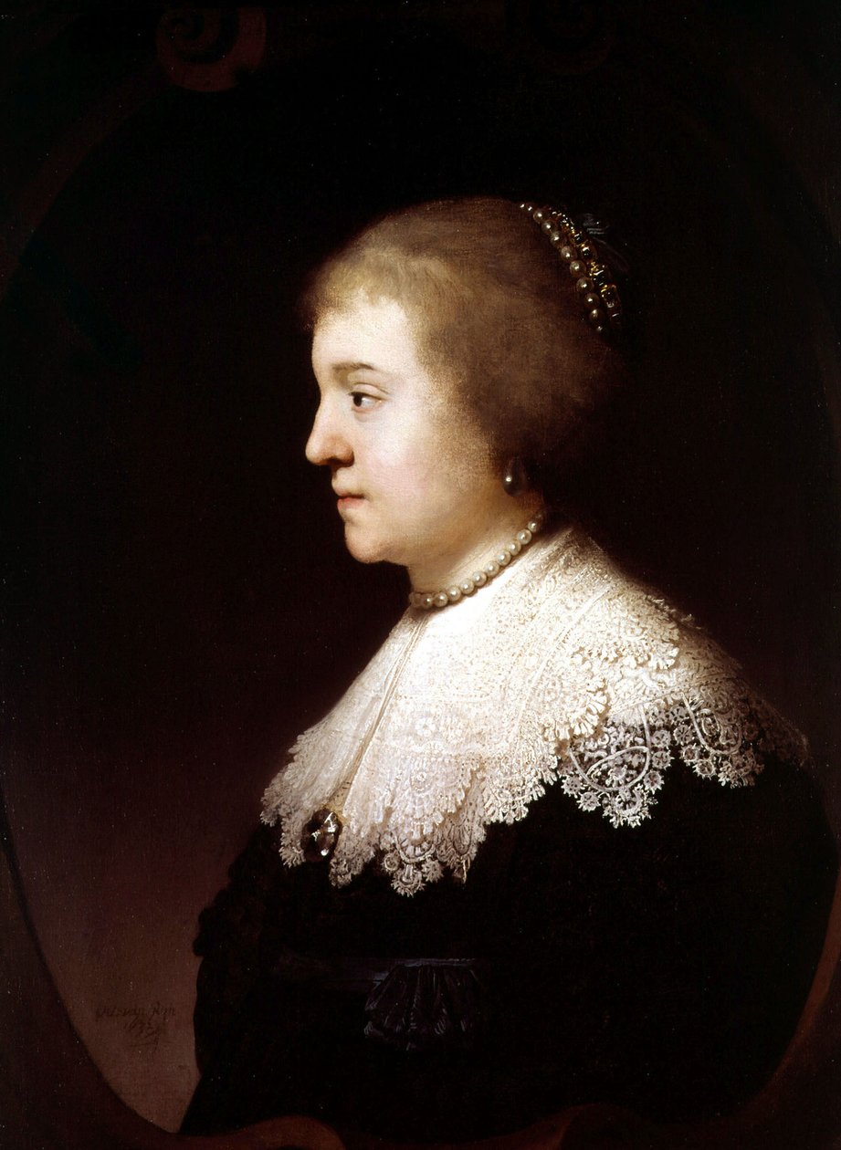 Amalia von Solms, 1632 od Rembrandt van Rijn