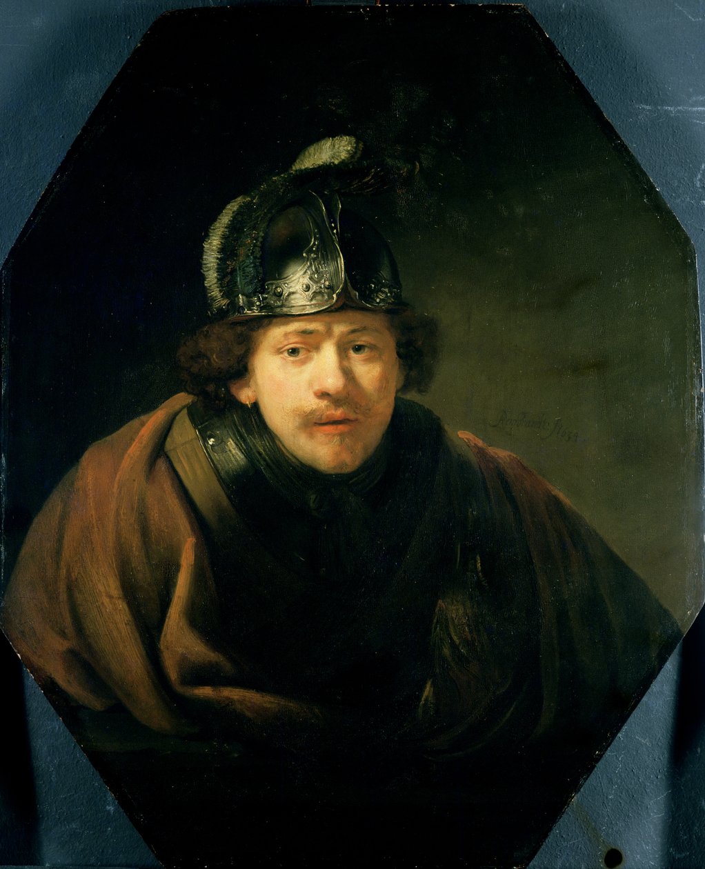 Autoportrét s helmou, 1634 od Rembrandt van Rijn