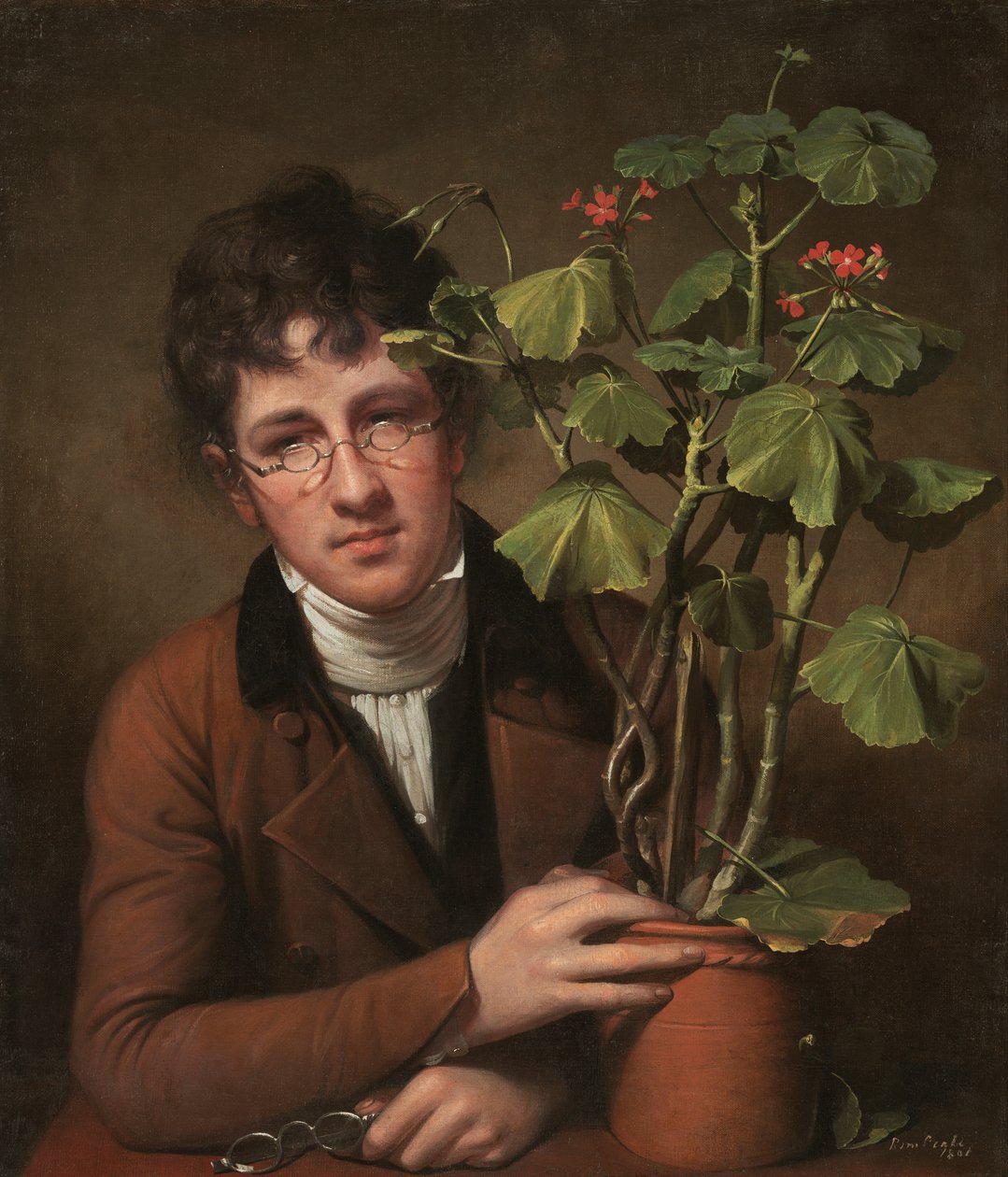 Rubens Peale s pelargonií od Rembrandt Peale