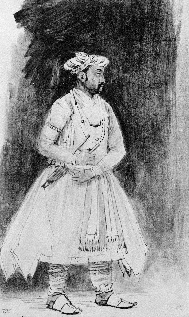 A Mughal Nobleman, c.1659 (pero, inkoust a mytí na papíře) od Rembrandt van Rijn