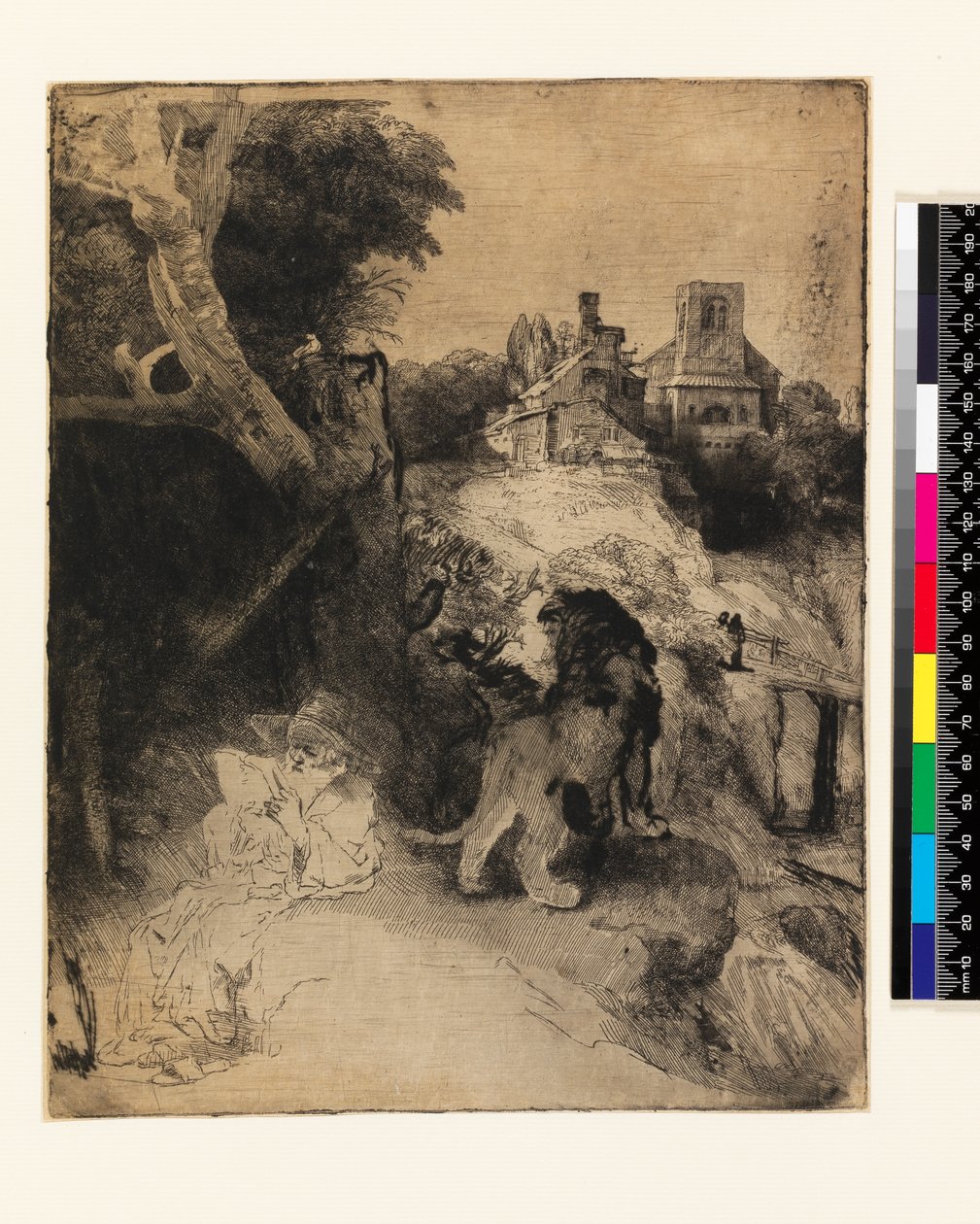 AD.12.39-376 St. Jerome in an Italian landscape od Rembrandt van Rijn