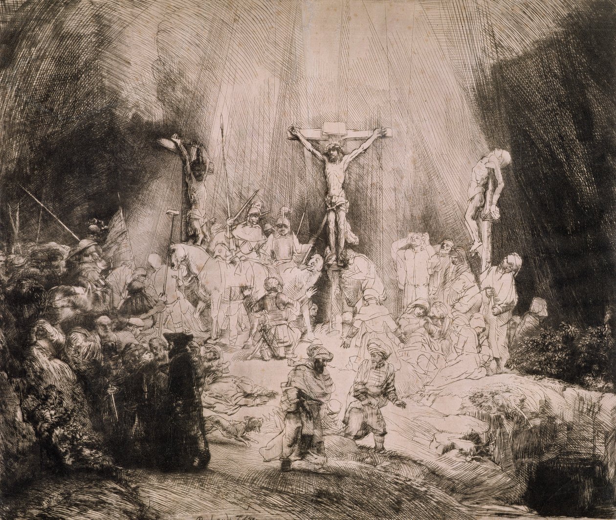 B.78.III Tři kříže, kolem 1660 od Rembrandt van Rijn