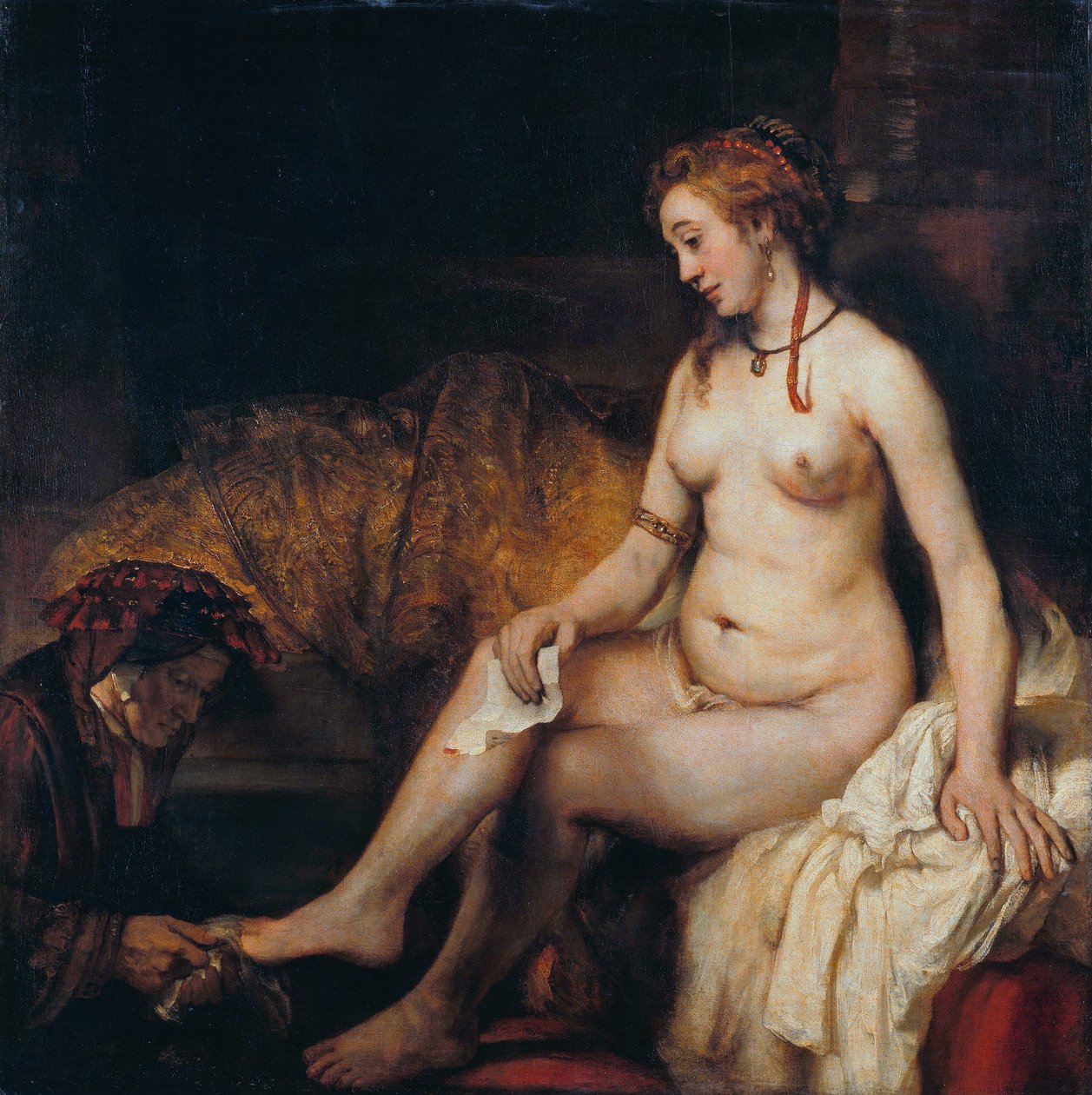 Bathsheba s Davidsovým dopisem od Rembrandt van Rijn