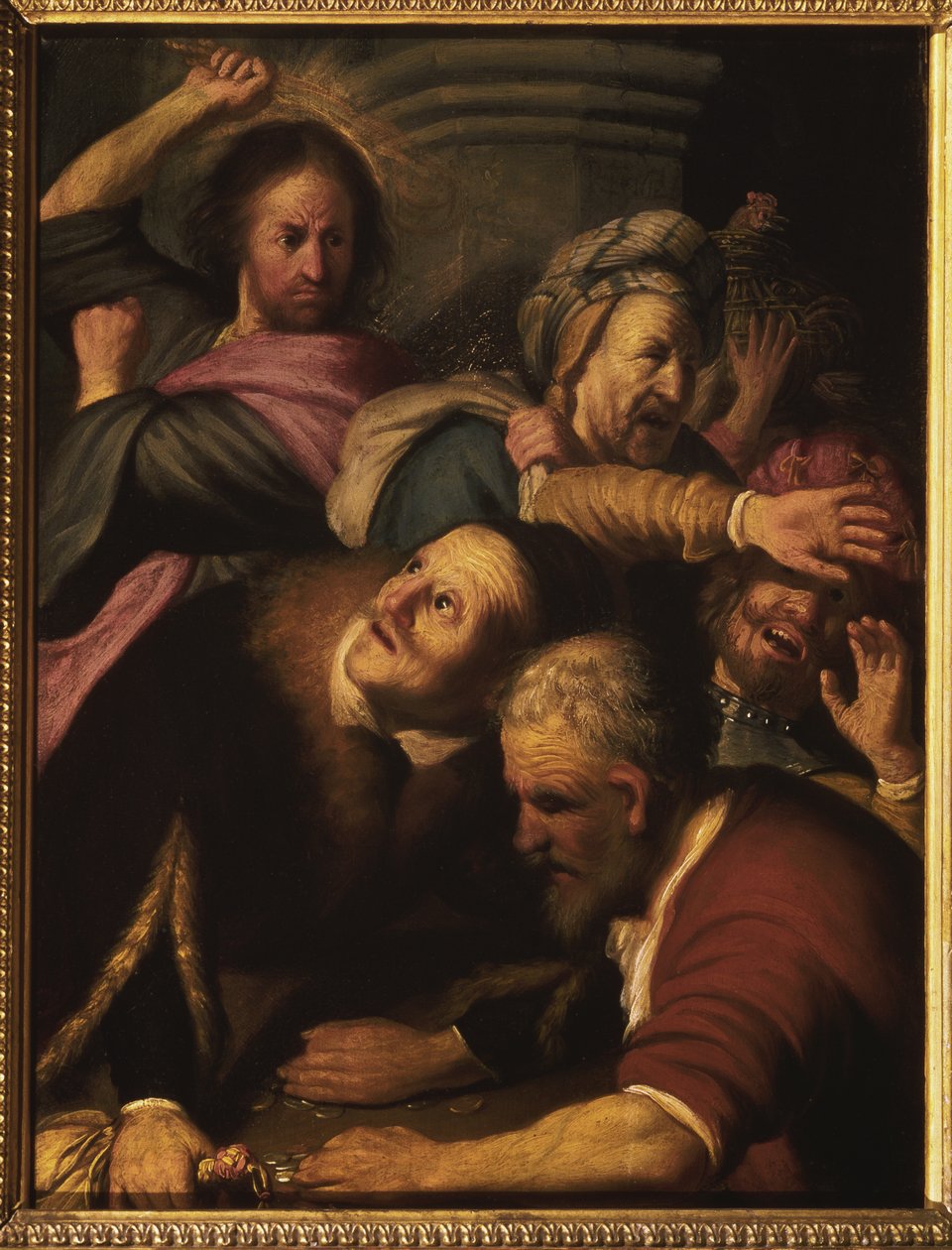 Kristus vyhání směnárníky z chrámu, 1626 od Rembrandt van Rijn