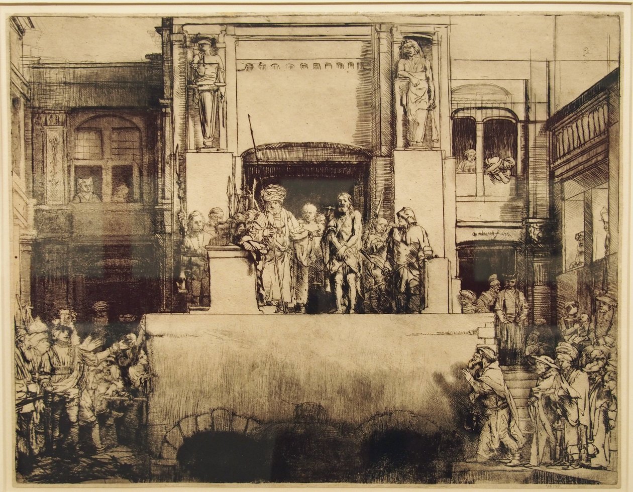Kristus je představen lidem od Rembrandt van Rijn