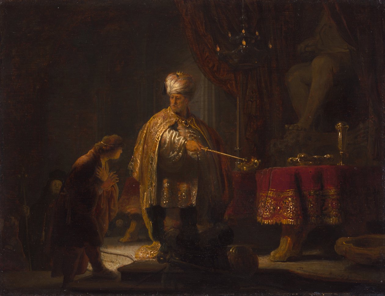 Daniel a Cyrus před Idol Bel od Rembrandt van Rijn