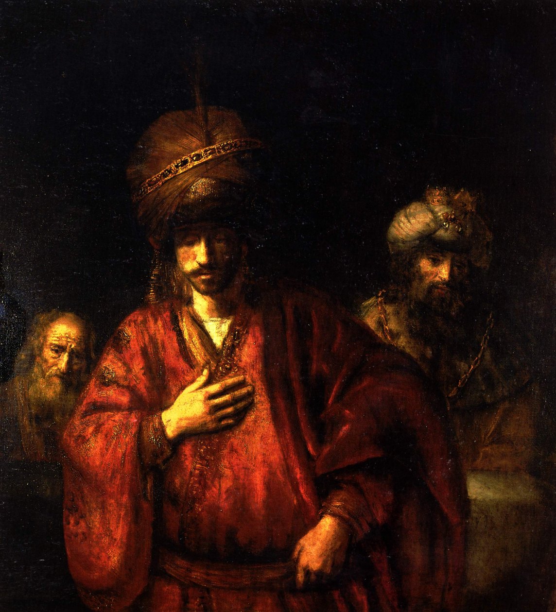 Haman poznává svůj osud od Rembrandt van Rijn