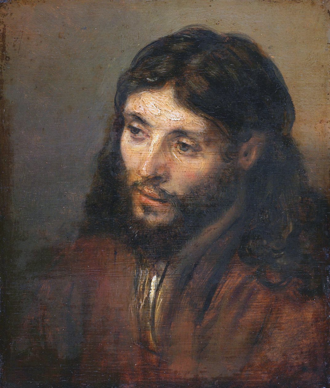 Hlava Kristova od Rembrandt van Rijn