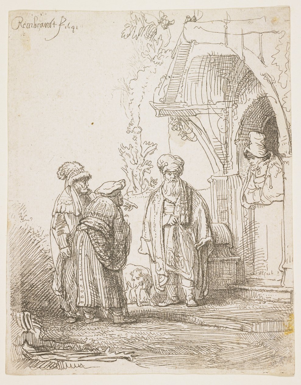 Jakub a Laban, 1641 od Rembrandt van Rijn