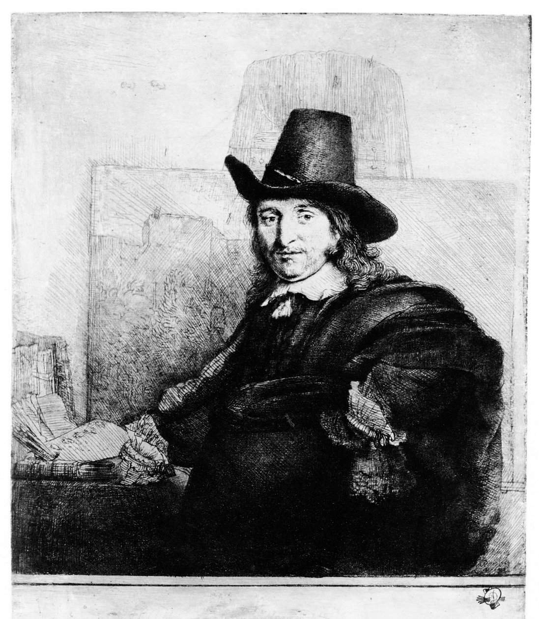 Jan Asselyn, asi 1647 od Rembrandt van Rijn